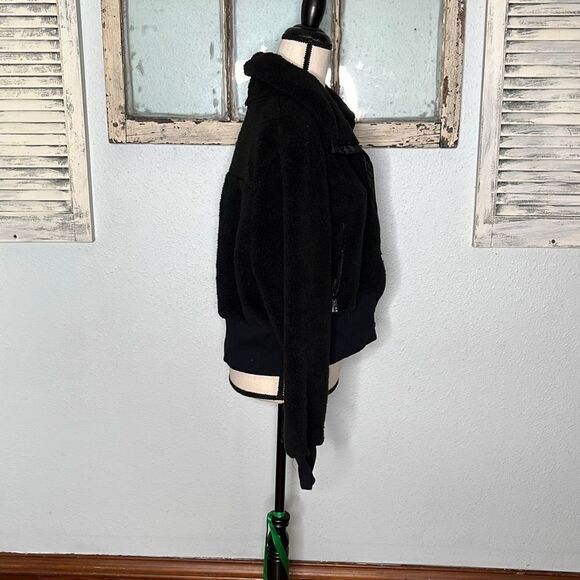 Lauren Ralph Lauren Womens Teddy Jacket Fully Zip Black Size Extra Large NWT - Picture 8 of 13